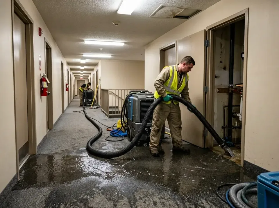 multi-unit-apartment-hallway-f-005 — frequently asked questions, Emergency Burst Pipe Water Extraction & Removal in Reed Cit…